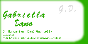 gabriella dano business card
