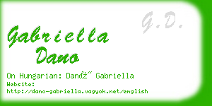 gabriella dano business card